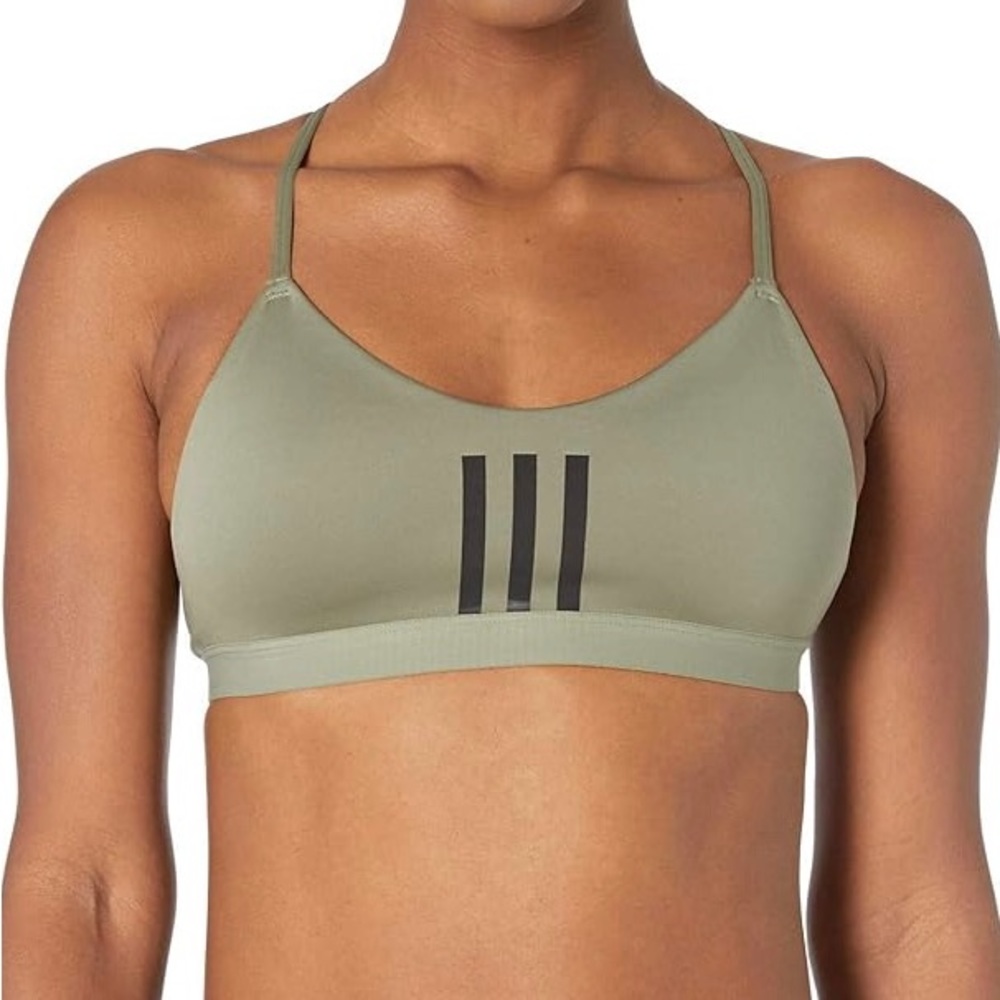 Women’s olive Adidas AEROREADY leggings and sports bra - 2 piece set - size S